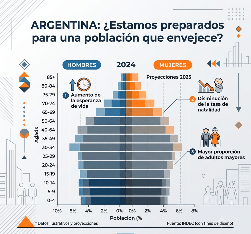 Argentina Envejece: Estructura Poblacional y Desafíos en el Sistema de&nbsp;Seguros